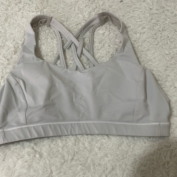 Lululemon athletic Women's Gray and cream Sports Bra - Picture 7 of 8